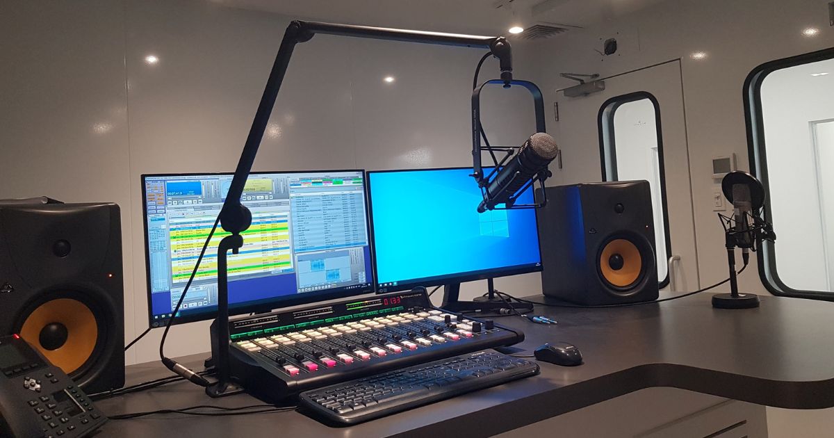 Sound Isolation Booths for Broadcast and Radio Station Studio | MECART