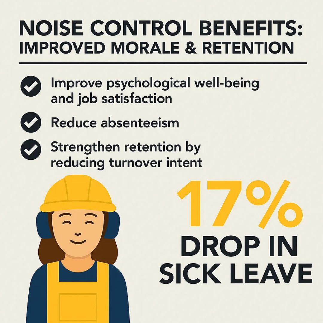 Industrial Noise Control Benefits Improved Morale & Employee Retention