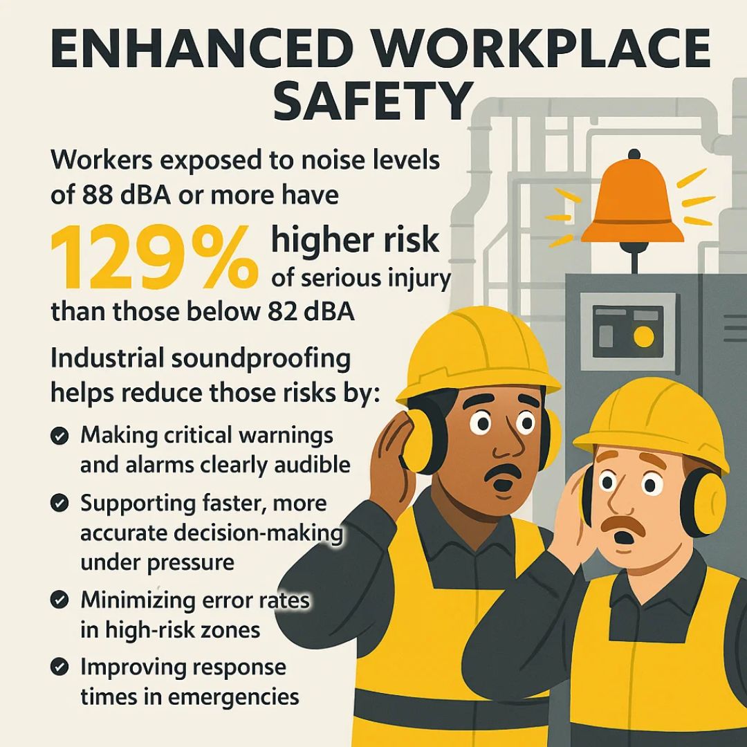 Industrial noise control benefits businesses by enhancing workplace safety 