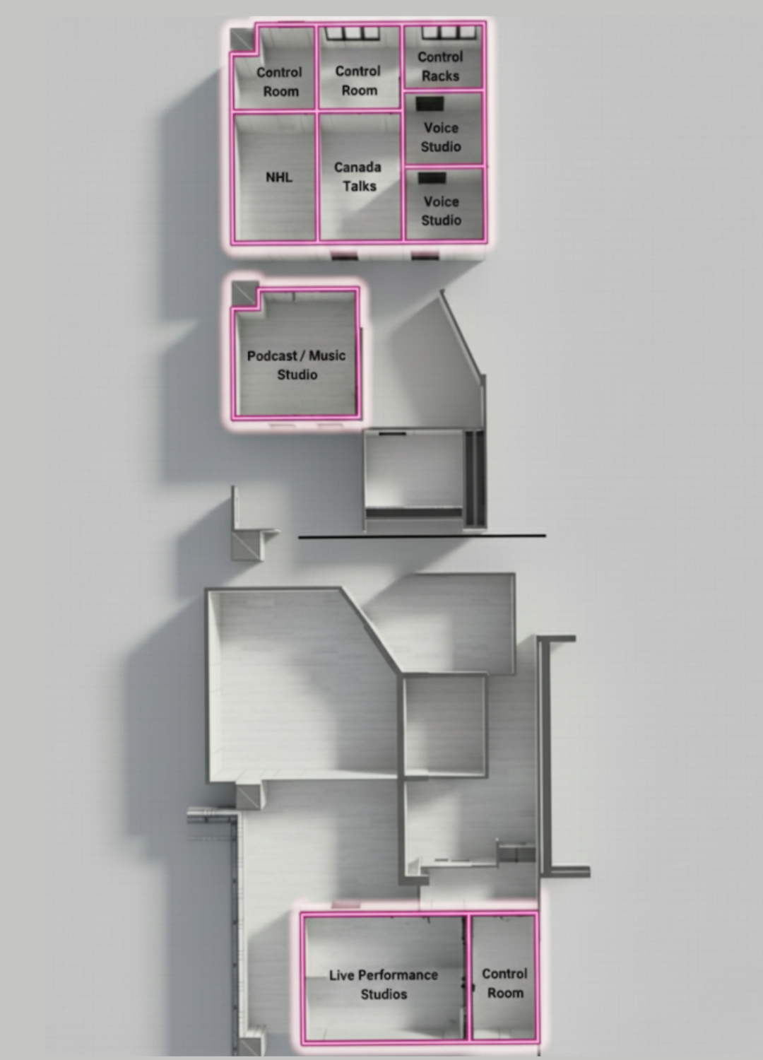 Radio Broadcasting Studio Construction with MECART for SiriusXM